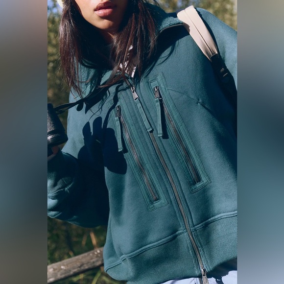 Free People A Cut Above Zip-Up Jacket